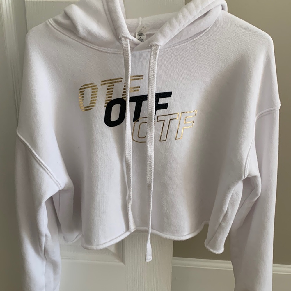 Orange Theory Fitness cropped hoodie
